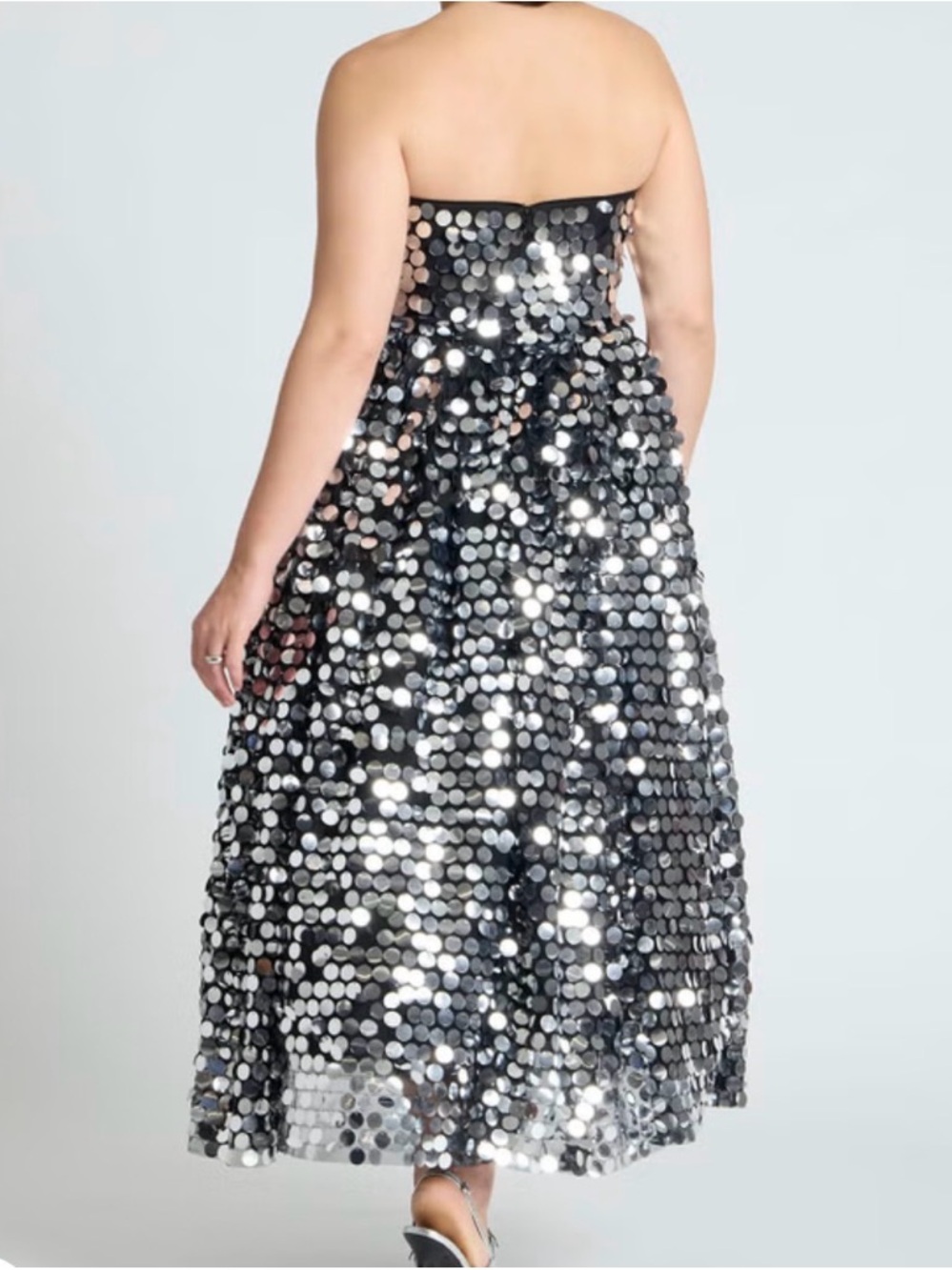 ELOQUII- Paillette Dress With Big Skirt - Picture 3 of 5